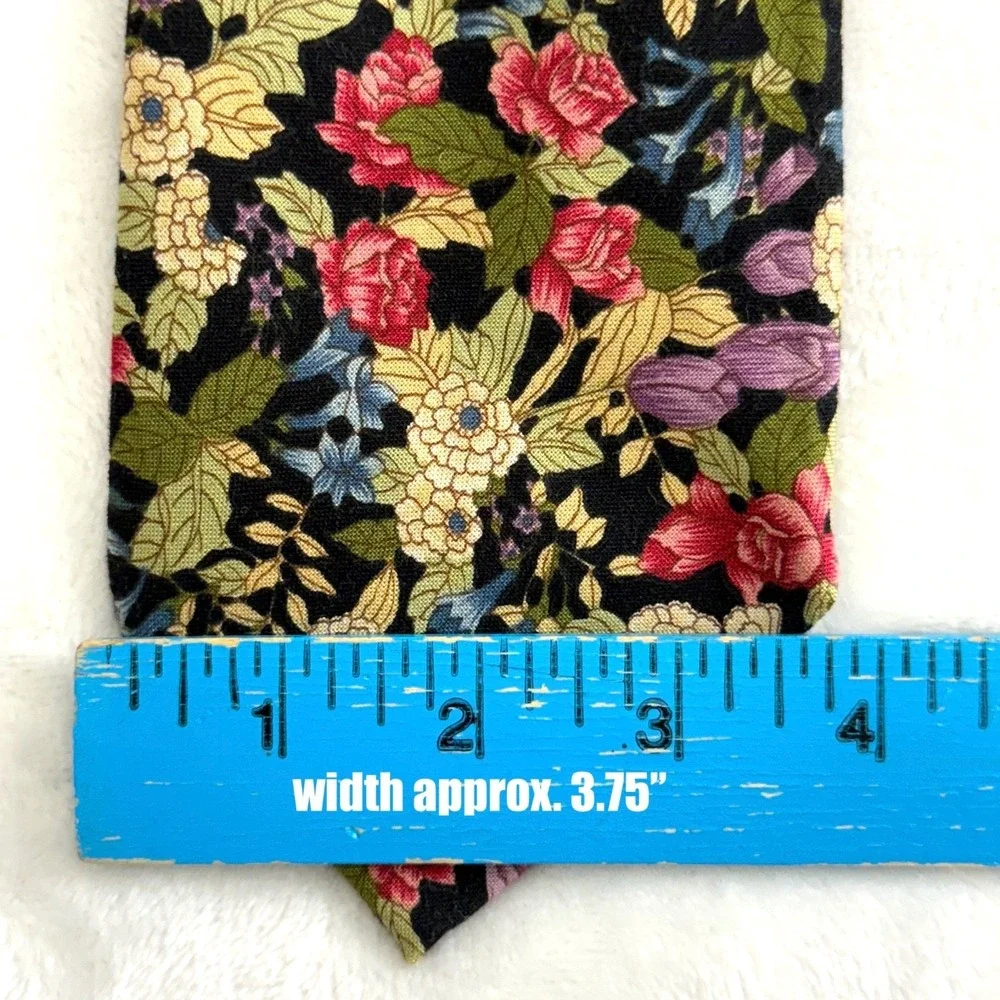 American Eagle Outfitters Mens Necktie 100% Cotton Retro Floral Traditional Work